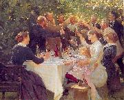 Peder Severin Kroyer Hip hip hooray painting